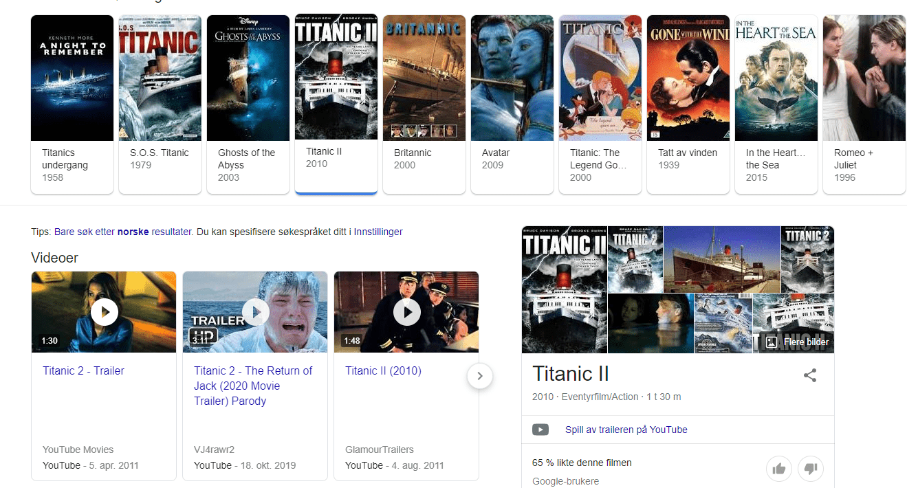 video of titanic